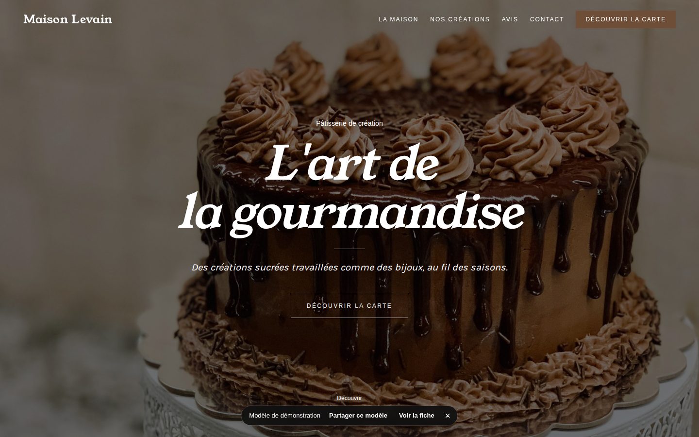 Aperçu du modèle Levain